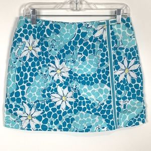 LILLY PULITZER Jungle Cat Daisies Skirt Short